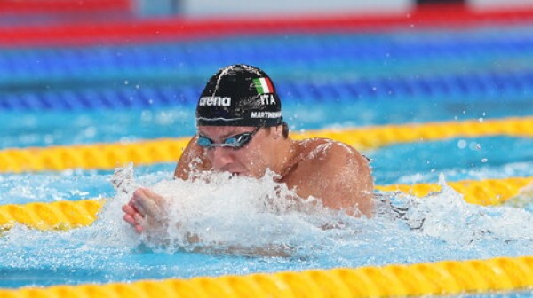 Martinenghi aportó una de las dos medallas de plata de Italia en esta jornada