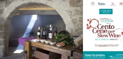 Le CentoCene di Slow Food nelle Terre del Primitivo,  a Tenute Eméra di Claudio Quarta Vignaiolo