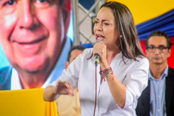 La leader dell&#039;opposizione venezuelana, María Corina Machado