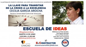 Cecilia García Arocha dictará charla en la Biblioteca LPG  sobre cómo transitar de la crisis a la excelencia